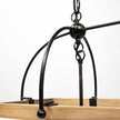 Mercana Josie Natural Wood Chassis Six Light Chandelier Clearance