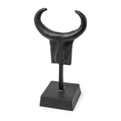 Mercana Caleb Black Metal Tribal Figurine