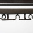 Mercana Chriselle Black Metal And Glass Two Tier Bar Cart Clearance