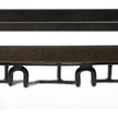 Mercana Chriselle Black Metal And Glass Two Tier Bar Cart Clearance
