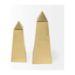 Mercana Giza Gold Elongated Pyramids- Set of 2 Clearance