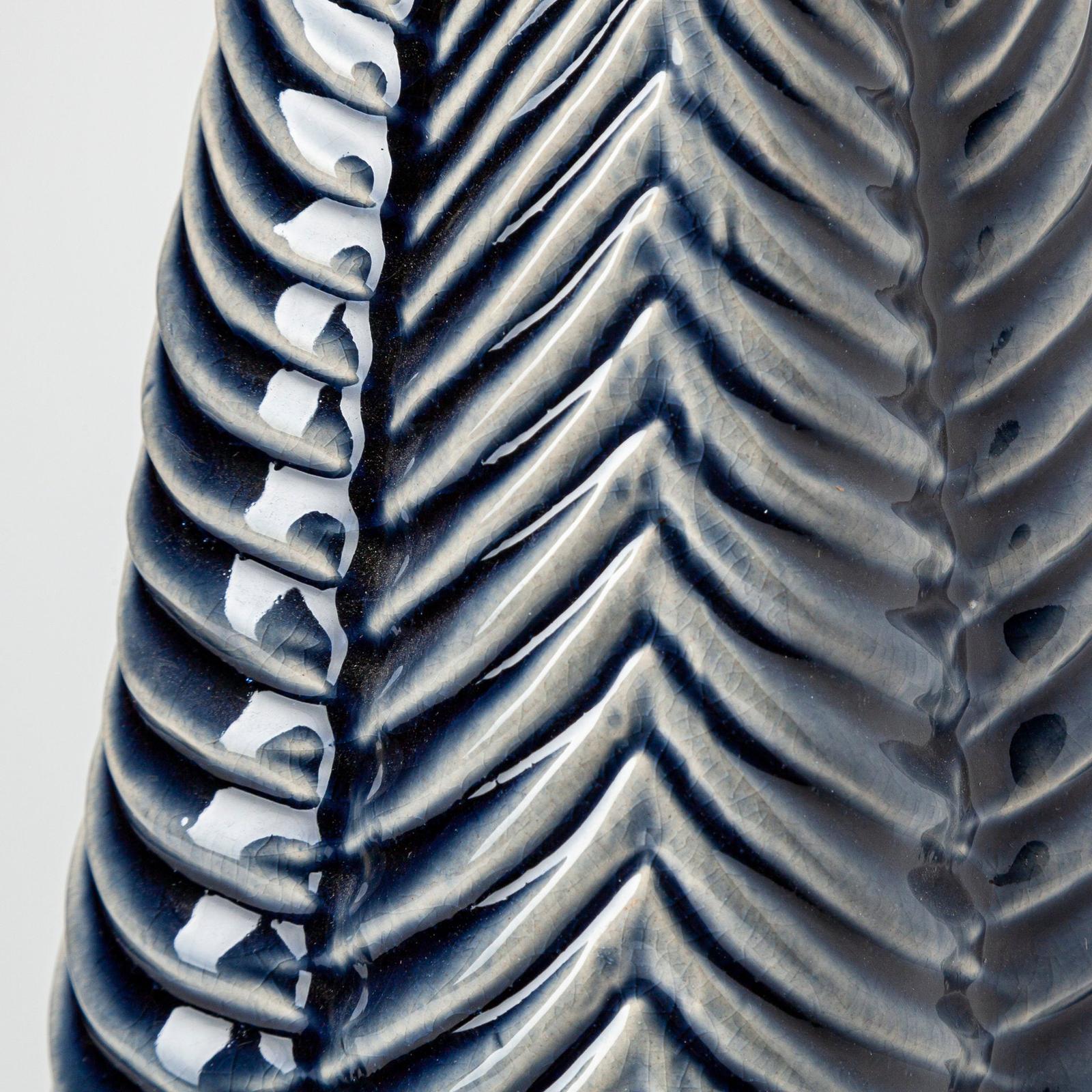 Mercana Bashir Dark Navy Gloss Ceramic Vase