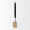 Mercana Oris Black Metal/Wood Open Frame Table Clock