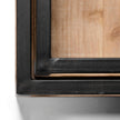 Mercana Ross Natural Wood W/ Black Metal Nesting Trays- Set of 2 Clearance