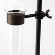 Mercana Jarvis Dark Brown Metal and Glass Chemistry Inspired Bottles-Setof 5
