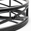 Mercana Piers Black Metal Mirrored Round Trays- Set of 2 Clearance