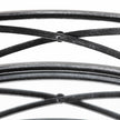 Mercana Piers Black Metal Mirrored Round Trays- Set of 2 Clearance
