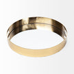 Mercana Serkis Gold Metal Mirrored Base Round Tray
