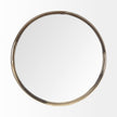 Mercana Serkis Gold Metal Mirrored Base Round Tray