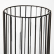 Mercana Velo Large Black Metal Cylindrical Table Candle Holder Clearance