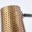 Mercana Wesley Gold Toned Perforated Metal Cone Wall Sconce Clearance