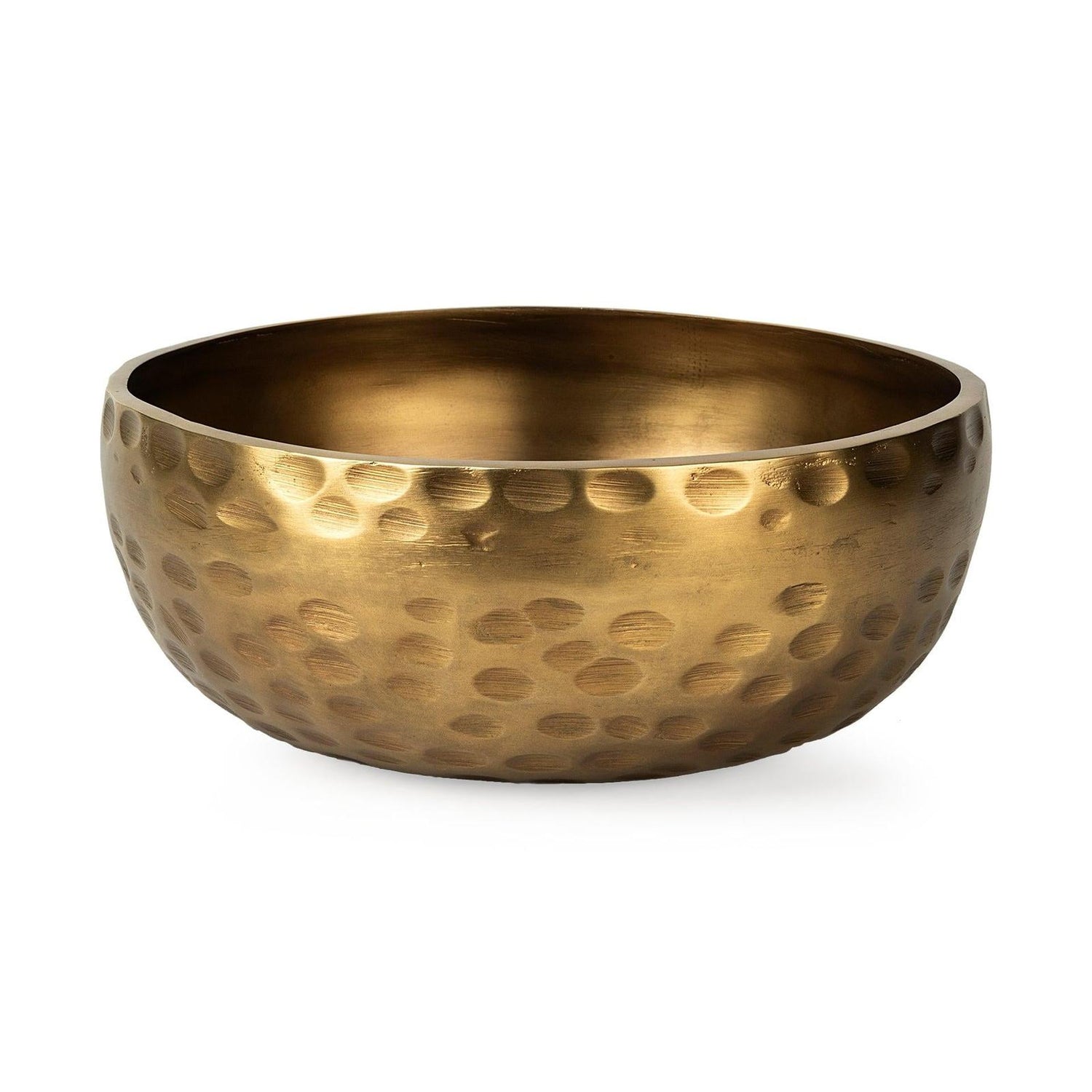 Mercana Karmel Gold Hammered Aluminum Bowl