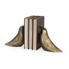 Mercana Dover Gold Aluminum Dove Bookends- Set of 2