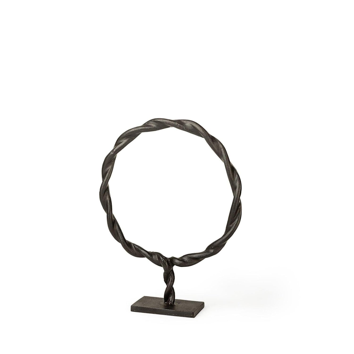 Mercana Rizwan Black Aluminum Braided Circular Object