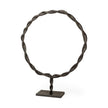 Mercana Rizwan Black Aluminum Braided Circular Object