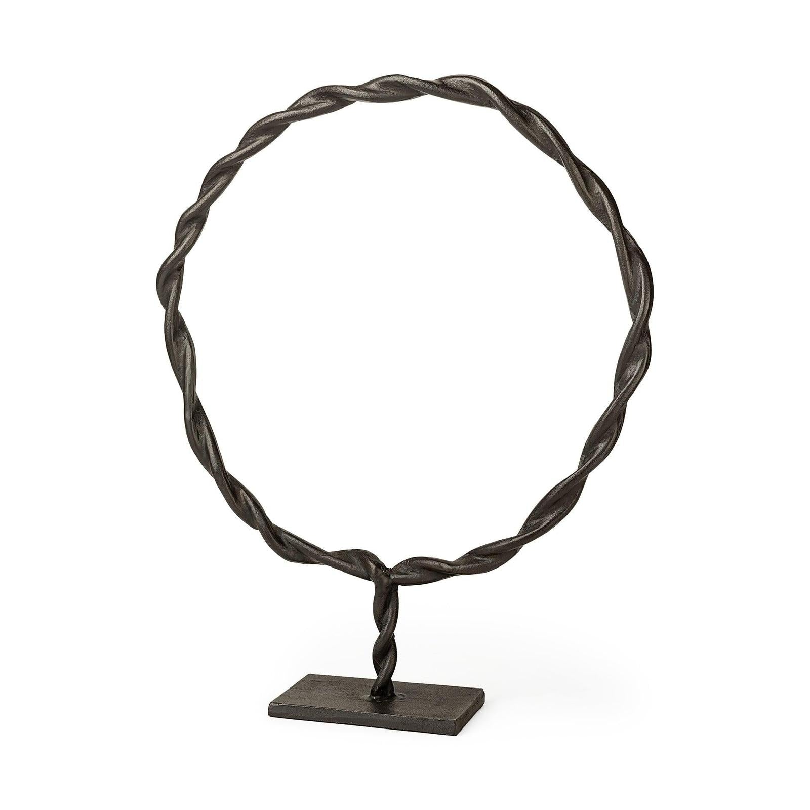 Mercana Rizwan Black Aluminum Braided Circular Object