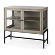 Mercana Arelius Glass Doors Accent Cabinet