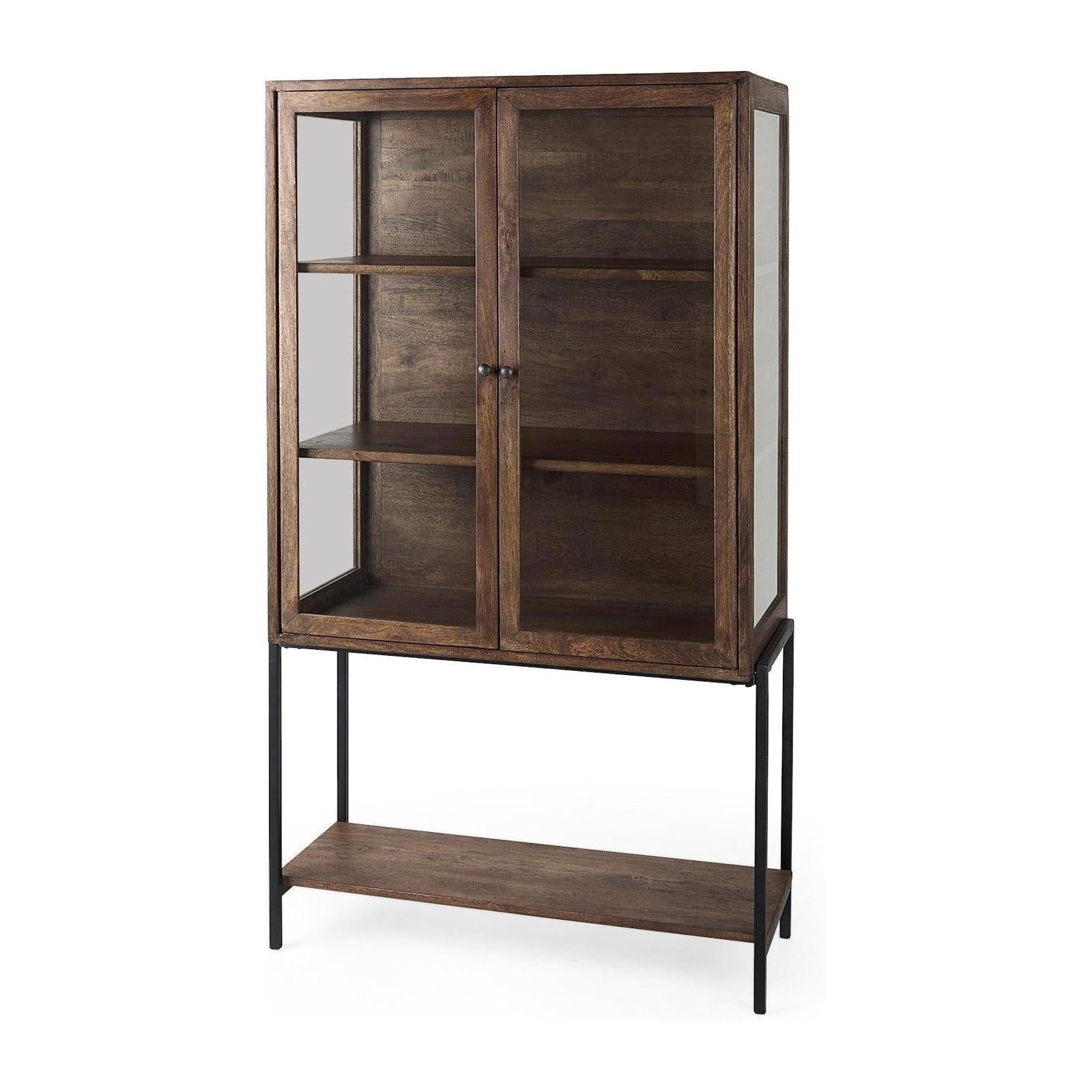 Mercana Arelius Wood Display Cabinet