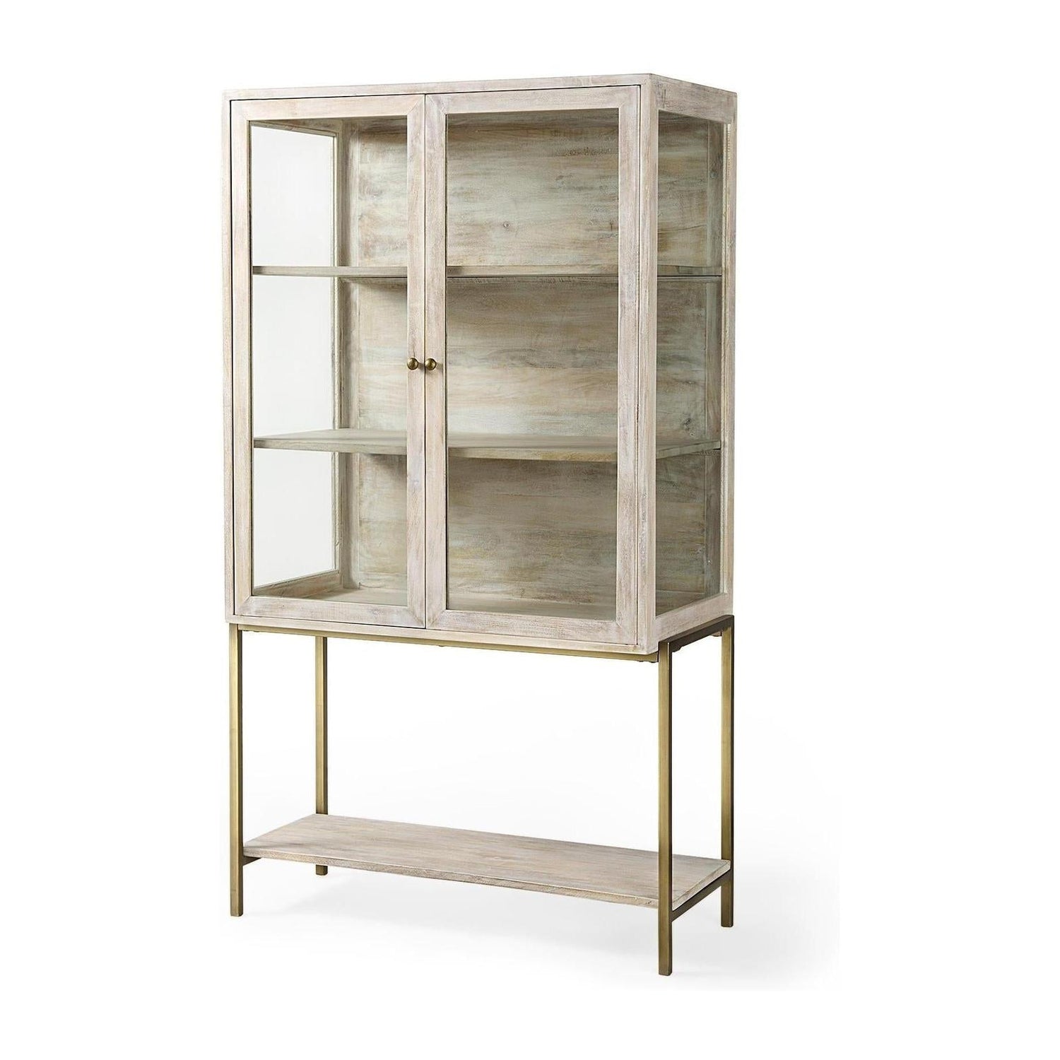 Mercana Arelius Wood Display Cabinet