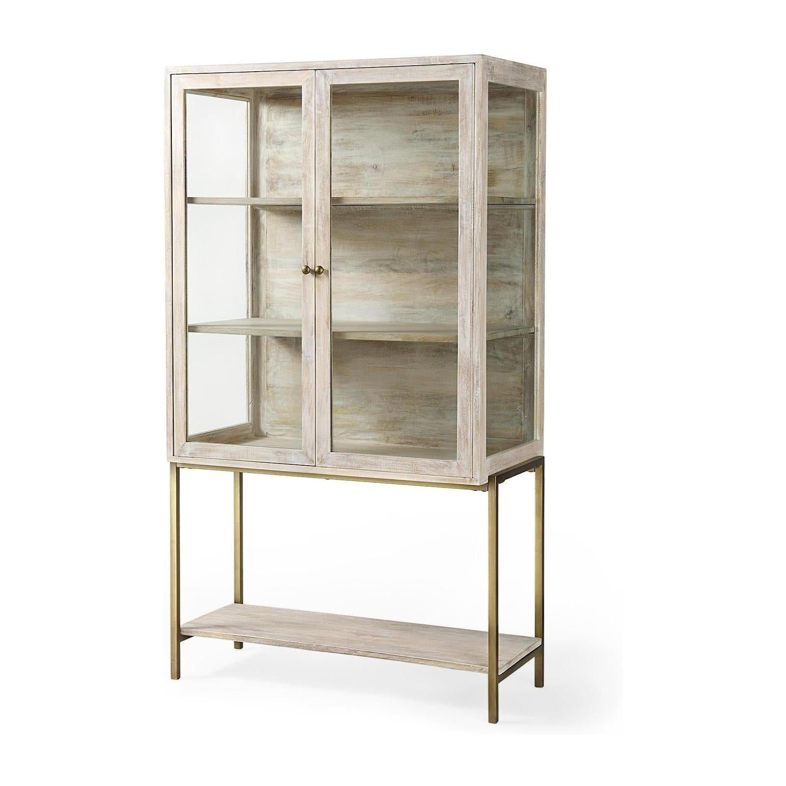 Mercana Arelius Wood Display Cabinet