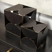 Mercana Darren 6L x 6W Black Metal Decorative Cube Clearance
