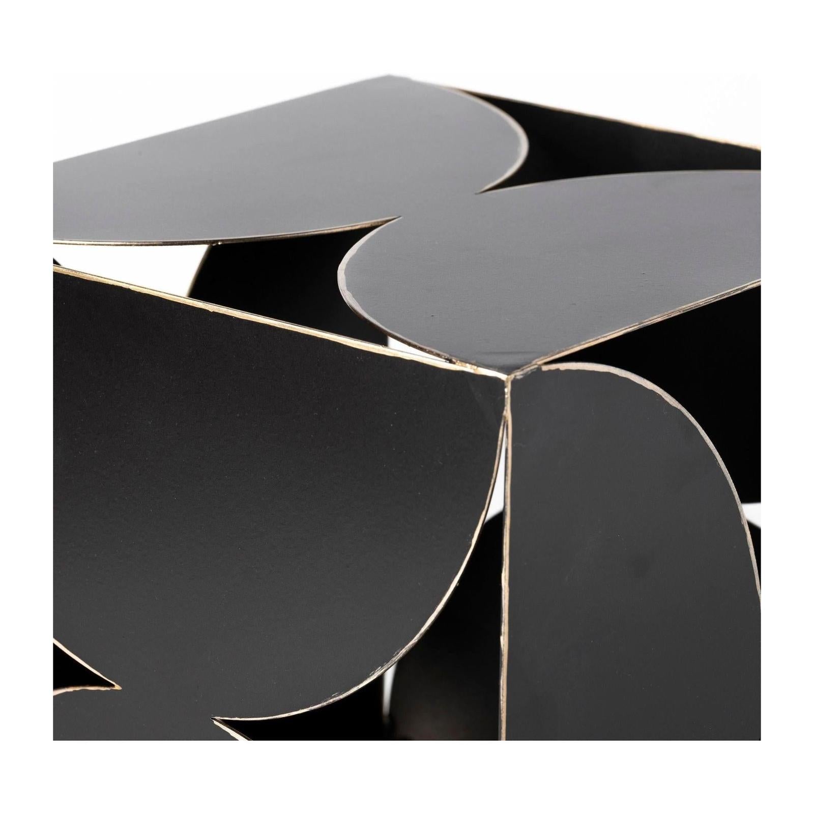 Mercana Darren 6L x 6W Black Metal Decorative Cube Clearance