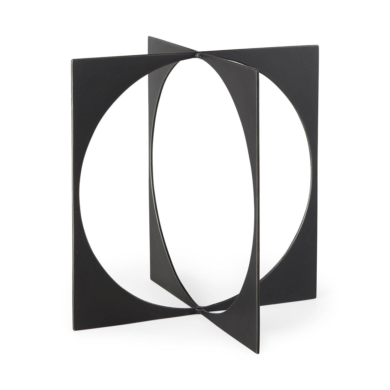 Mercana Lima Gunmetal Metal Decorative Object