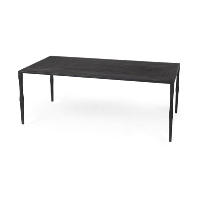 Mercana Timothy Ebony Black Iron Coffee Table