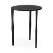 Mercana Timothy Ebony Black Iron Side Table