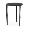Mercana Timothy Ebony Black Iron Side Table