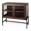 Mercana Arelius Glass Doors Accent Cabinet