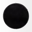 Mercana Kimbel Black Metal Mirrored Base Round Tray