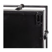 Mercana Christa Black Metal Mirrored Base Square Tray