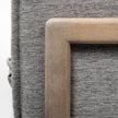 Mercana Roy Upholstered and Brown Wood Frame Arm Chair Clearance
