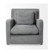 Mercana Denly Gray Slipcover Upholstered Arm Chair