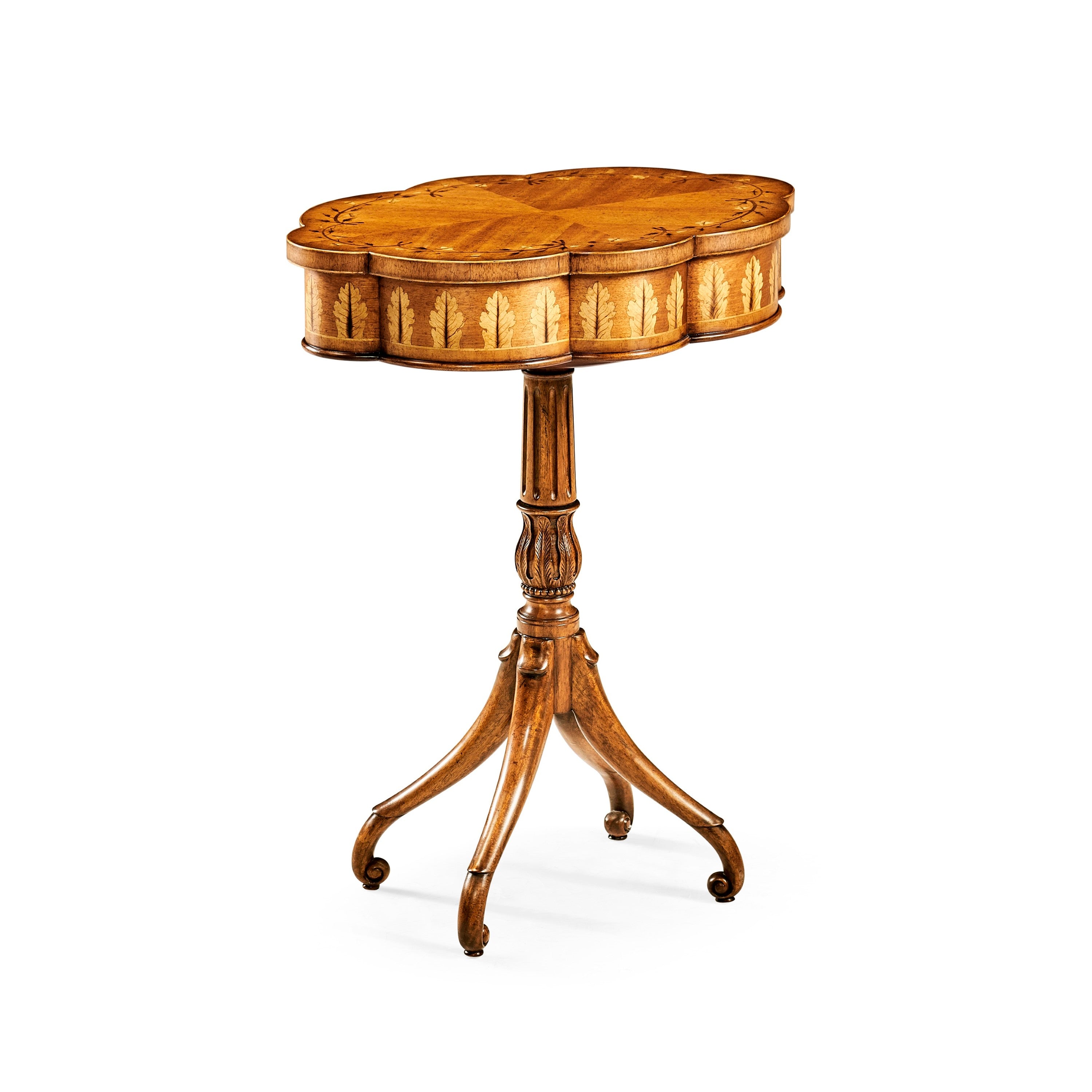 Jonathan Charles Sheraton Style Lobed Work Box ( 495091-SAL )