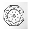 Mercana Davy Black Metal Large Hexagonal Bowl Clearance