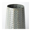 Mercana Gemma Metal Glossy Chevron Vase Clearance