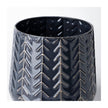 Mercana Gemma Metal Glossy Chevron Vase Clearance