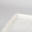 Mercana Nathan Square Top White Marble and Black Metal End/Side Table Clearance
