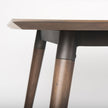 Mercana Nicholas Brown Solid Wood Top Metal/Wood Leg Dining Table Clearance