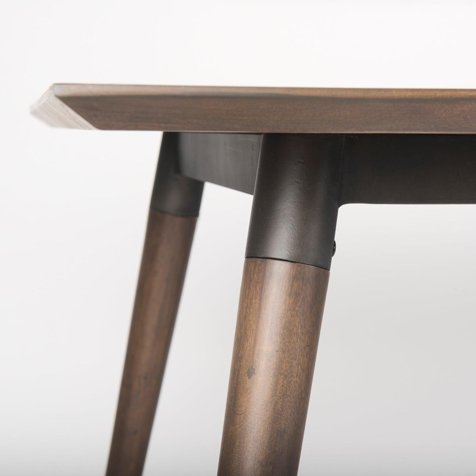 Mercana Nicholas Brown Solid Wood Top Metal/Wood Leg Dining Table Clearance