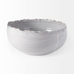 Mercana Larsen White Ceramic Large Decorative Bowl