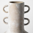Mercana Sherry Rustic Brown Tall Neck Ceramic Vase