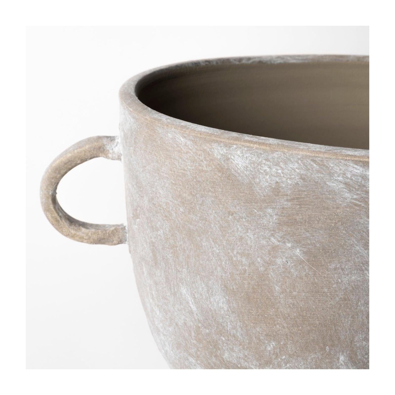 Mercana Deya Rustic Brown Ceramic Vase