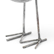Mercana Snipe Off-White Resin Bird Ornament W/ Metal Feet