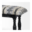 Mercana Denison Black Cushion Top W Black Wood Base Accent Bench Clearance