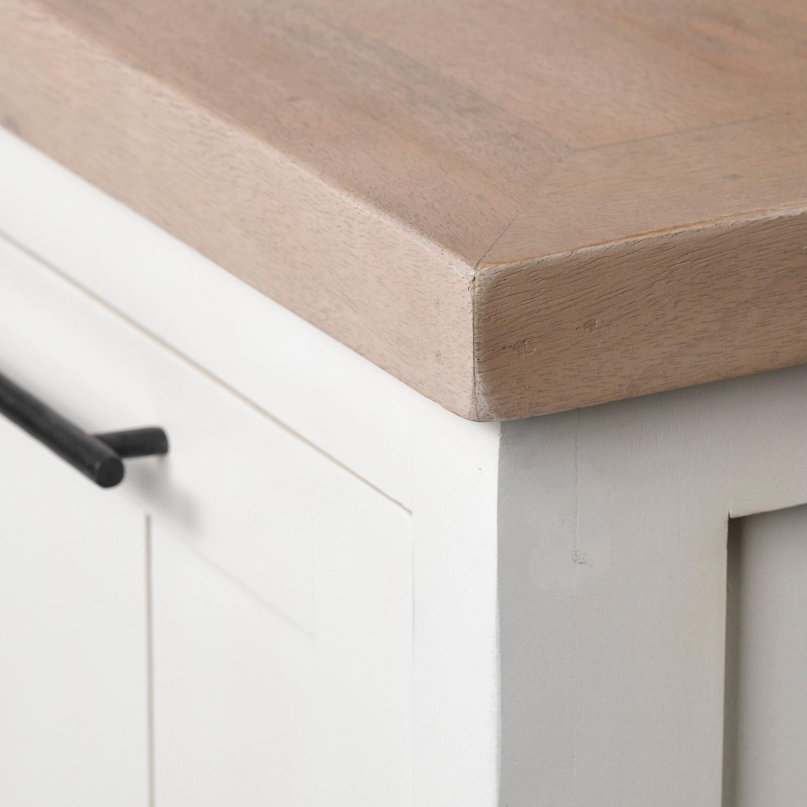 Mercana Fairview White And Brown Wood With Storage Hall Tree
