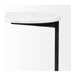 Mercana Ballatine Round Top w/ Black Metal Base Accent Table