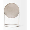 Mercana Aurus Matte Gray Metal Table Clock